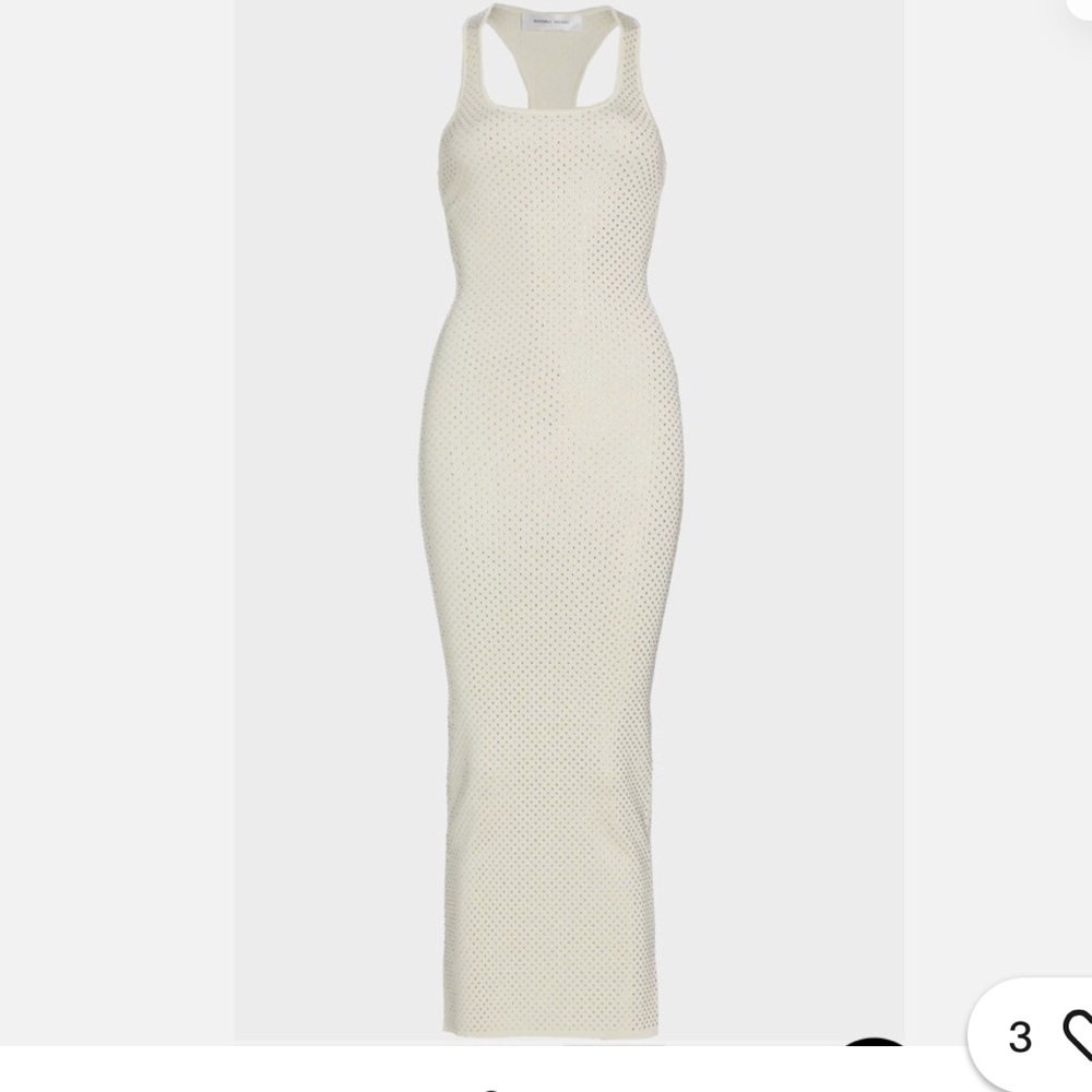 NWT RONNY KOBO AGATHE KNIT DRESS - PEARL - Picture 5 of 6